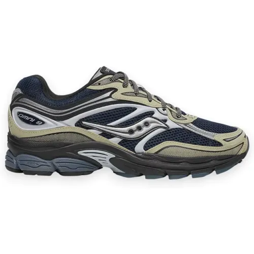 Men's Running Shoes, Breathable Fabric and Leather , male, Sizes: 8 1/2 UK, 10 1/2 UK, 10 UK, 11 UK, 7 UK - Saucony - Modalova