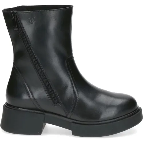 Schwarze Geschlossene Booties Stiefeletten Damen , Damen, Größe: 39 EU - Caprice - Modalova