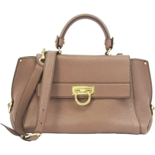 Pre-owned Leather handbags , female, Sizes: ONE SIZE - Salvatore Ferragamo Pre-owned - Modalova