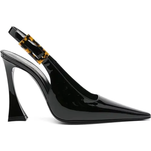 Elegant Slingback Pump Shoes , female, Sizes: 2 UK, 3 UK, 4 UK, 5 UK, 3 1/2 UK - Saint Laurent - Modalova