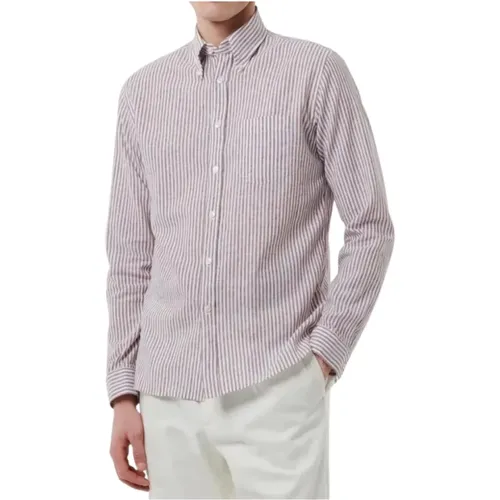 Striped Linen Shirt Tailor Fit , male, Sizes: 4XL, 2XL, 3XL, L - Xacus - Modalova