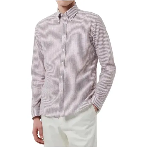 Striped Linen Shirt Tailor Fit , male, Sizes: 4XL, 2XL, XL, 3XL, L - Xacus - Modalova