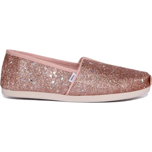 Glitter Slip-On Trainers for Women , female, Sizes: 3 1/2 UK, 2 1/2 UK - TOMS - Modalova