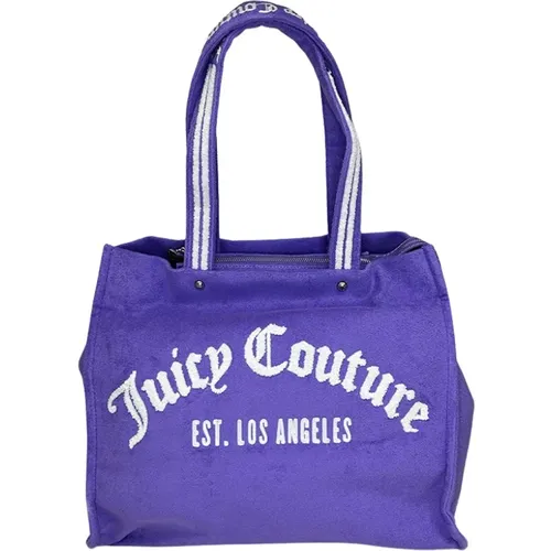 Lila Towelling Shopper Bag , female, Sizes: ONE SIZE - Juicy Couture - Modalova