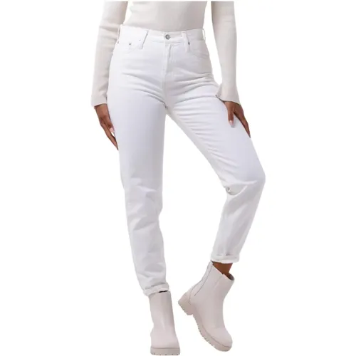 Weiße Mom Jeans , Damen, Größe: W28 - Calvin Klein - Modalova