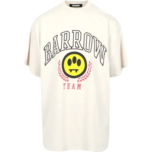 Oversize Baumwoll T-shirts und Polos , Herren, Größe: XL - Barrow - Modalova