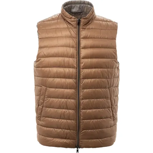 Reversible Sleeveless Puffer Vest , male, Sizes: L - Herno - Modalova