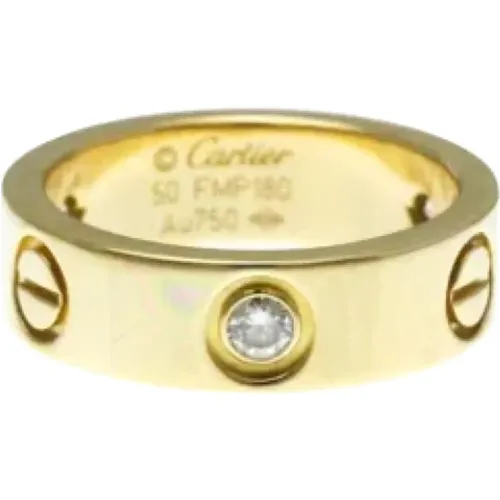 Pre-owned Gold rings , female, Sizes: ONE SIZE - Cartier Vintage - Modalova