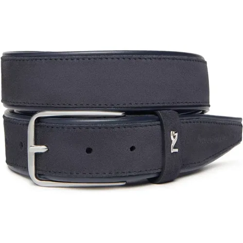 Mens Leather Belt , male, Sizes: 110 CM, 100 CM, 105 CM - Nerogiardini - Modalova