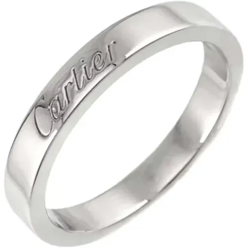 Pre-owned Silver rings , female, Sizes: ONE SIZE - Cartier Vintage - Modalova