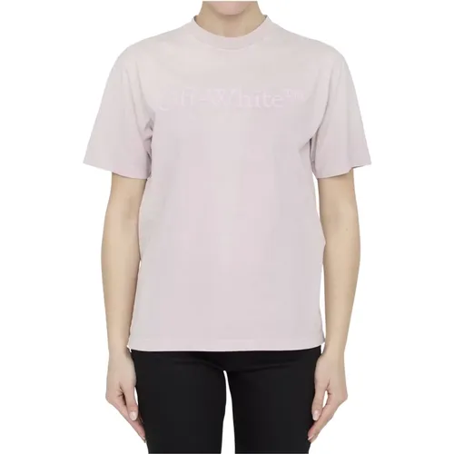 T-Shirts , Damen, Größe: L - Off White - Modalova