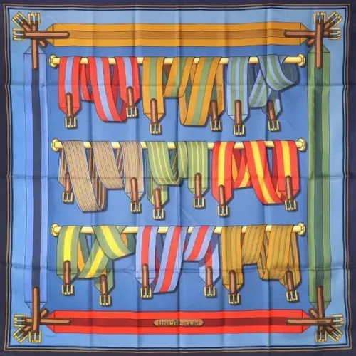 Pre-owned Silk scarves , female, Sizes: ONE SIZE - Hermès Vintage - Modalova