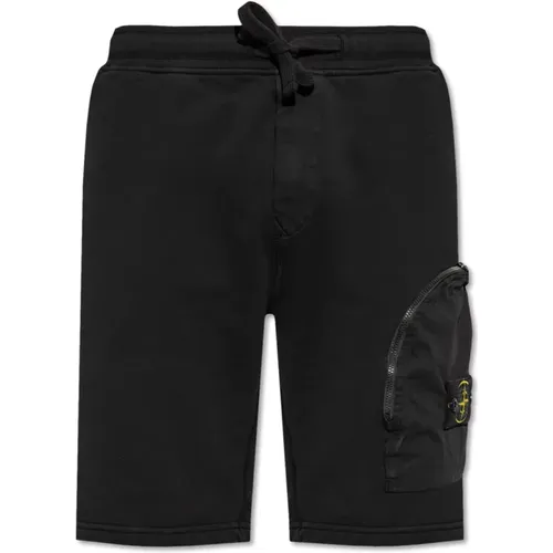 Logo-Shorts , Herren, Größe: L - Stone Island - Modalova