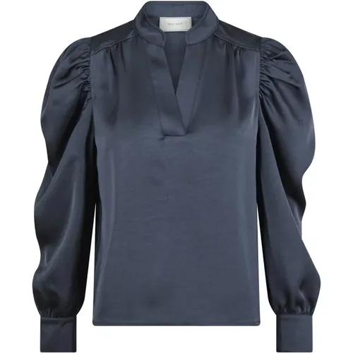 Midnight Sateen Bluse Rosslyn Stil - NEO NOIR - Modalova