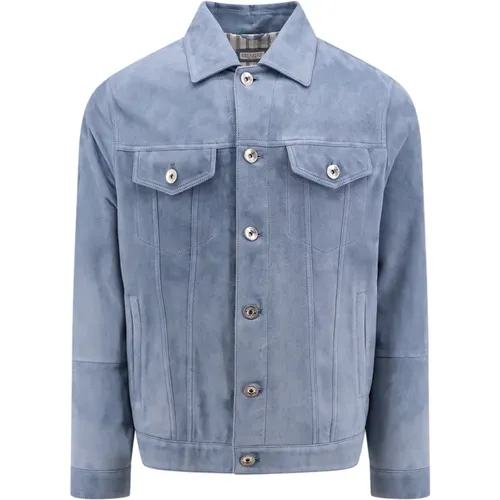 Men's Clothing Jackets & Coats Ss24 , male, Sizes: XL - BRUNELLO CUCINELLI - Modalova