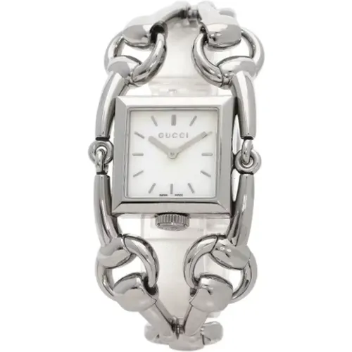 Pre-owned Stainless Steel watches , female, Sizes: ONE SIZE - Gucci Vintage - Modalova