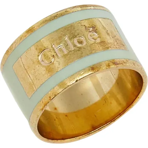 Pre-owned Plastic rings , female, Sizes: ONE SIZE - Chloé Pre-owned - Modalova