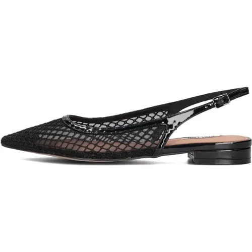 Schwarze Mesh Ballerina Slingbacks,Silberne Mesh Slingbacks Klassischer Stil,Grüne Mesh Ballerina Slingbacks - Bibi Lou - Modalova