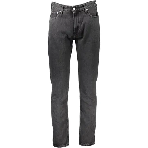 Black Slim Fit Jeans Authentic Dad Style , male, Sizes: W31 L32, W30 L32, W29 L32, W32 L32, W28 L32 - Calvin Klein - Modalova