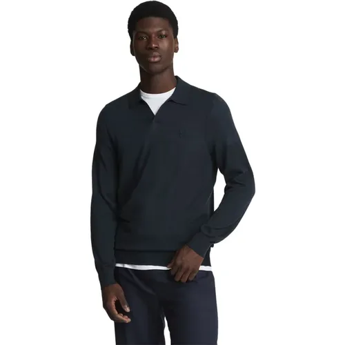 Merino Collared Jumper mit Adler , Herren, Größe: L - Lyle & Scott - Modalova