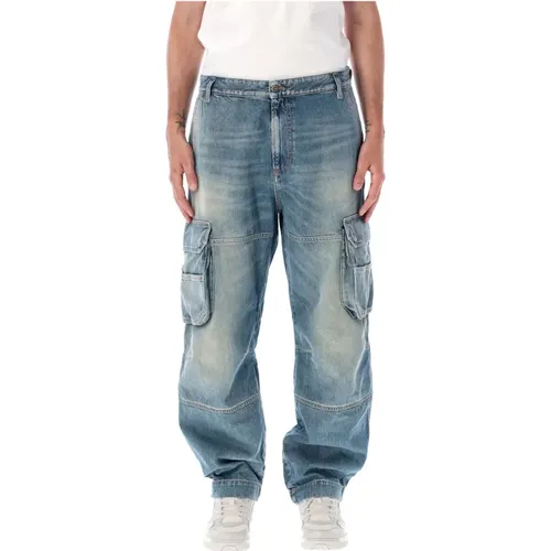 Cargo Jeans Loose Fit , male, Sizes: W32 - Diesel - Modalova