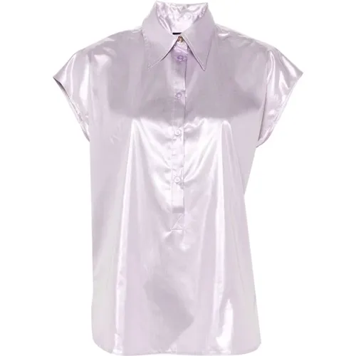 Lila Hemden mit Niedrigem Absatz , Damen, Größe: L - pinko - Modalova