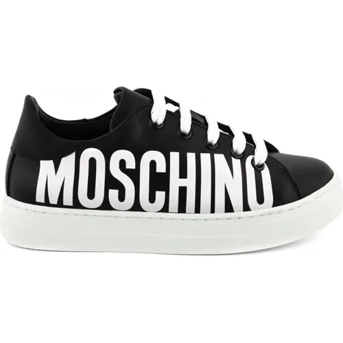 Schwarz/Weiß Sneakers 74419 , Damen, Größe: 40 EU - Moschino - Modalova