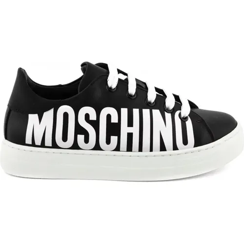 Schwarz/Weiß Sneakers 74419 , Damen, Größe: 37 EU - Moschino - Modalova
