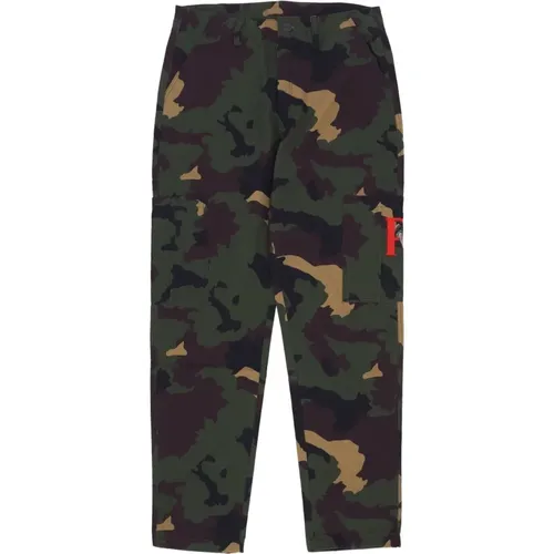 Camo Cargo Pants , male, Sizes: M, XL, XS, S - Propaganda - Modalova