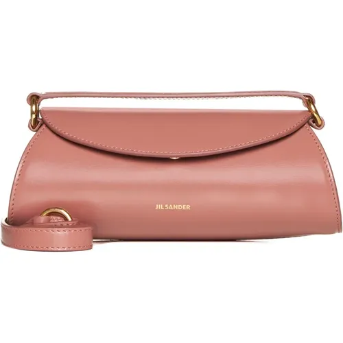 Blush Cannolo Shoulder Bag , female, Sizes: ONE SIZE - Jil Sander - Modalova