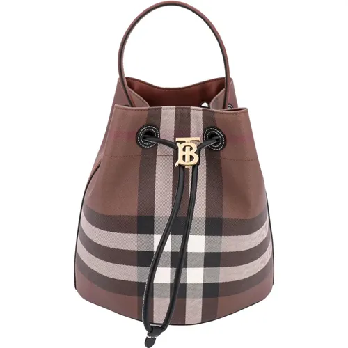 TB Bucket Bag , female, Sizes: ONE SIZE - Burberry - Modalova
