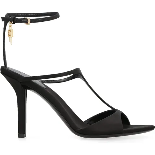 Satin Sandalen mit verstellbarem Knöchelriemen , Damen, Größe: 37 1/2 EU - Givenchy - Modalova