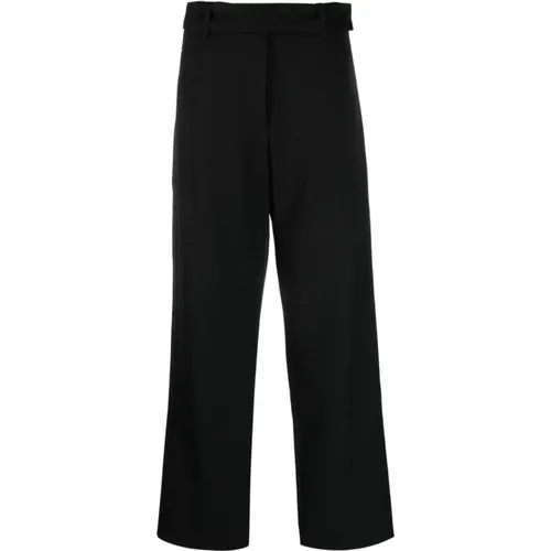 Schwarze weite Hose , Damen, Größe: XS - Studio Nicholson - Modalova