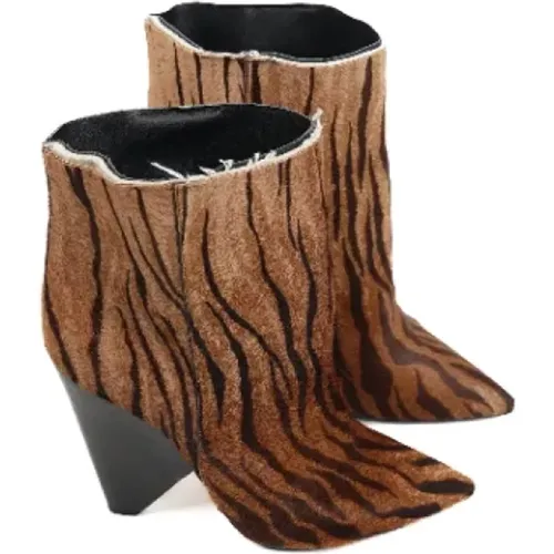 Pre-owned Fabric boots , female, Sizes: 8 UK - Yves Saint Laurent Vintage - Modalova