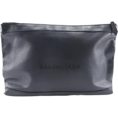 Pre-owned Leather clutches , female, Sizes: ONE SIZE - Balenciaga Vintage - Modalova