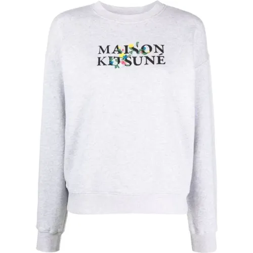 Stylischer Sweatshirt für Männer , Damen, Größe: M - Maison Kitsuné - Modalova