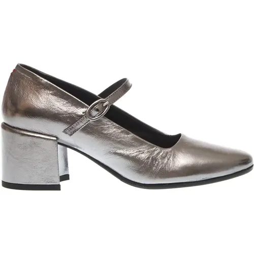 Anthrazit Mary Jane Pumps , Damen, Größe: 36 1/2 EU - Halmanera - Modalova