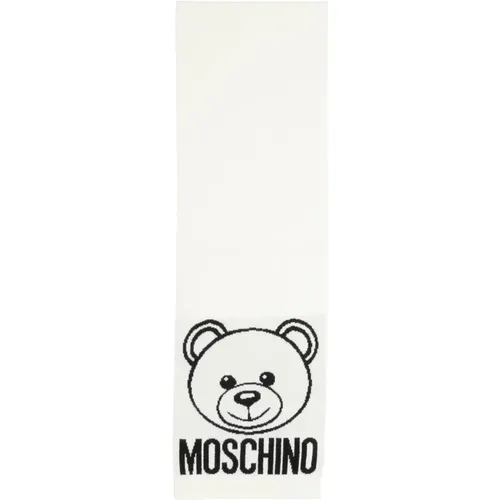 Wollschal mit Logodetail Moschino - Moschino - Modalova