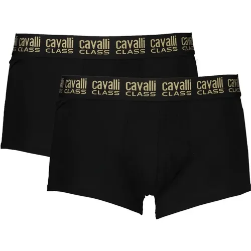 Herren Schwarze Boxer Briefs Bi-Pack - Cavalli Class - Modalova