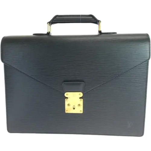 Pre-owned Leather briefcases , female, Sizes: ONE SIZE - Louis Vuitton Vintage - Modalova