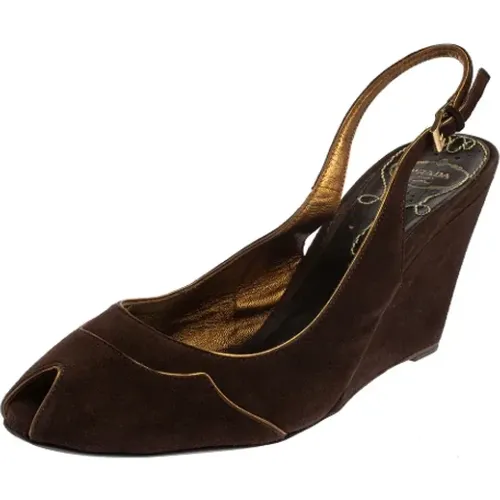 Pre-owned Suede sandals , female, Sizes: 8 UK - Prada Vintage - Modalova