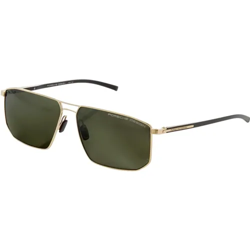 Gold Grün Metall Sonnenbrille , unisex, Größe: 61 MM - Porsche Design - Modalova