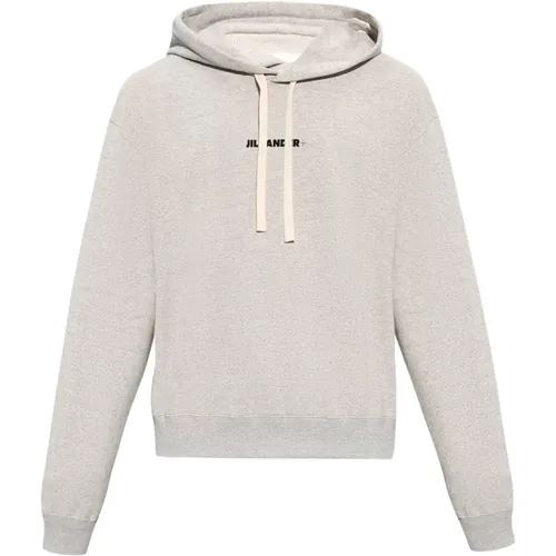 Hoodie mit Logo-Druck , Herren, Größe: XL - Jil Sander - Modalova