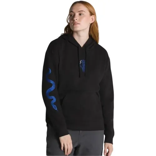 Schwarzer Hoodie mit gesticktem Logo - Vans - Modalova