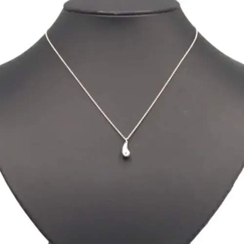 Pre-owned Silver necklaces , female, Sizes: ONE SIZE - Tiffany & Co. Pre-owned - Modalova