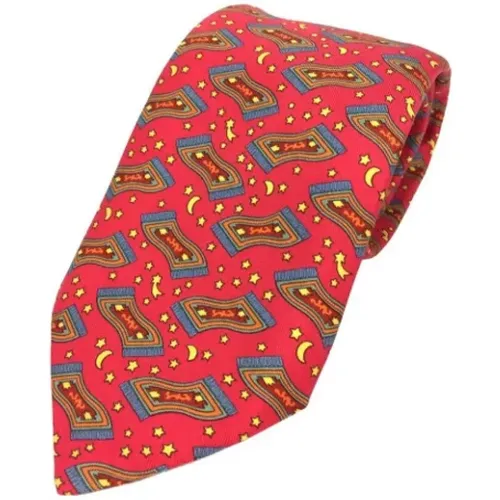 Gebrauchte Rote Hermès Krawatte aus Rotem Seide - Hermès Vintage - Modalova