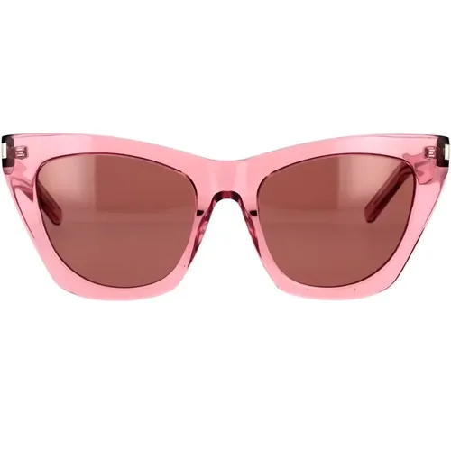 New Wave SL 214 Kate Sunglasses , female, Sizes: 55 MM - Saint Laurent - Modalova