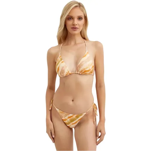 Tie-Dye Bikini Top Amberare Stil , Damen, Größe: S - Cult Gaia - Modalova