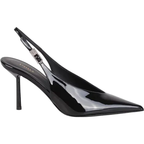 Patent leather pumps with slingback strap , female, Sizes: 5 UK, 5 1/2 UK, 3 UK - Le Silla - Modalova