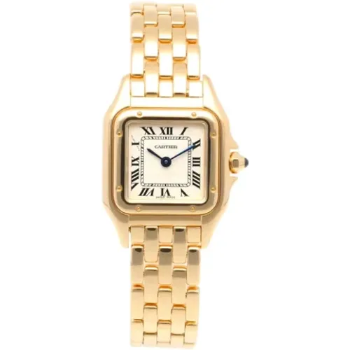 Pre-owned Gold watches , female, Sizes: ONE SIZE - Cartier Vintage - Modalova